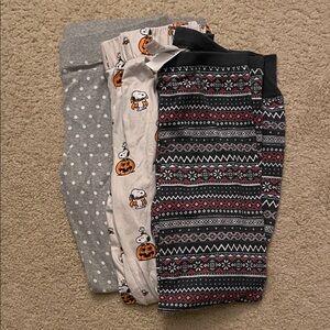 Patterned Pajama Pants (Long John Style)